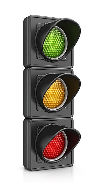 Traffic light system illustrating carrier formula risk levels